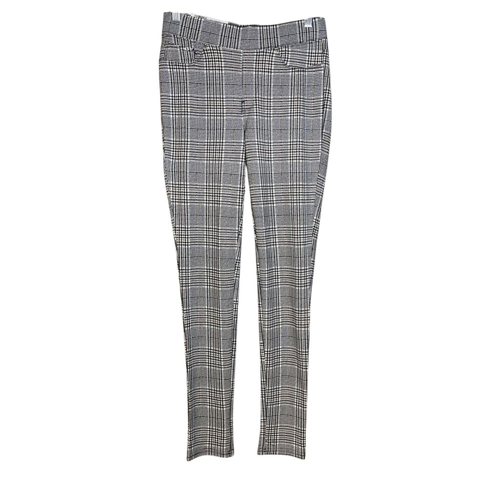 Seven 7 NWT Women’s Sz Small - BLK/BRW Glen Plaid Pull On Ponte Stretch Leggings